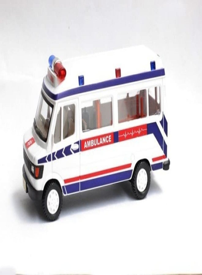 USCATALOG 21 Tmp Ambulance Pull Back Friction Vehicle Toy for Kids (Pack of 1) (2+ Yr) - Image 1